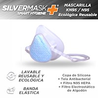 N95 Mascarilla Ecologica Lavable + (05)Filtros Eco-Cambiable Silicona